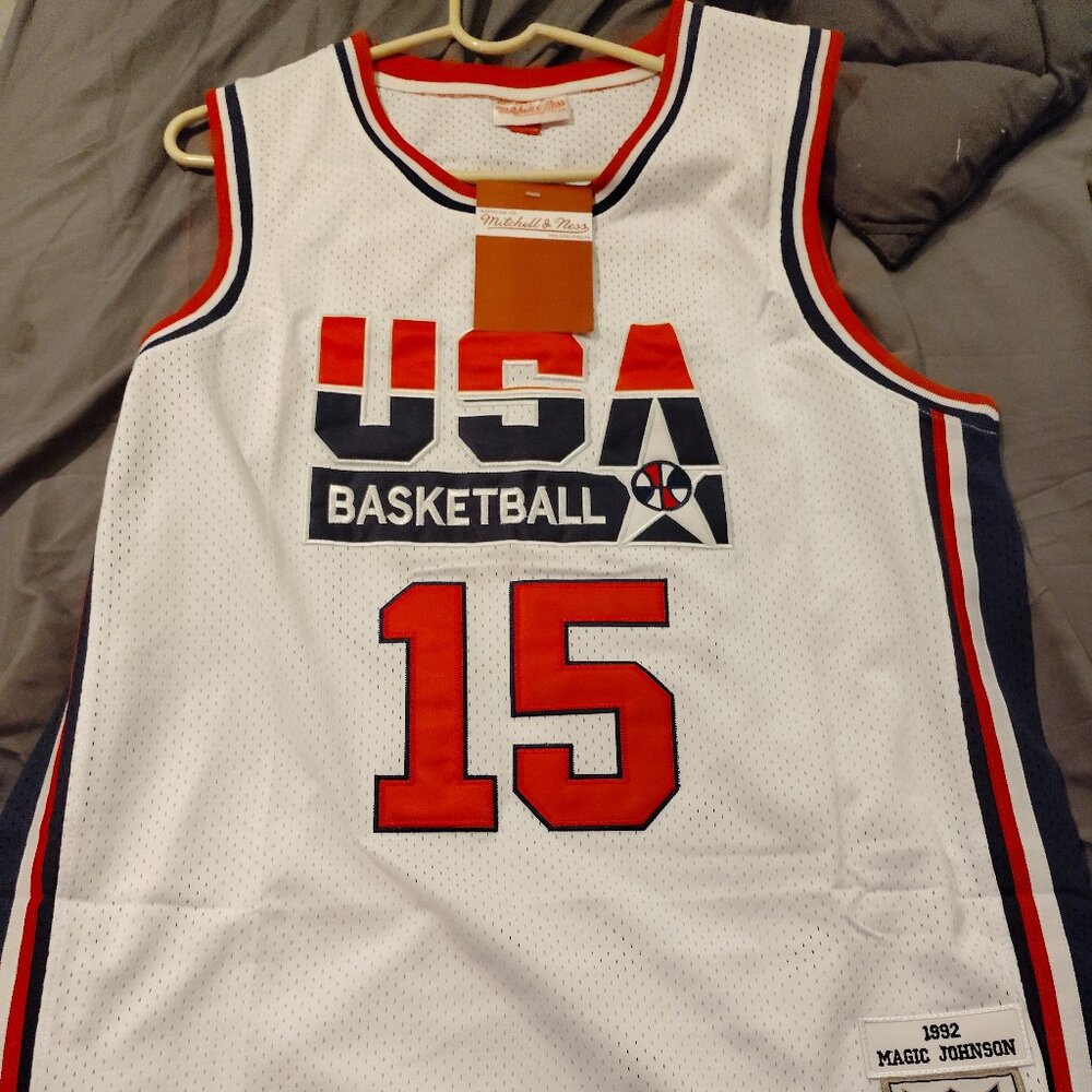 Magic Johnson USA Jersey